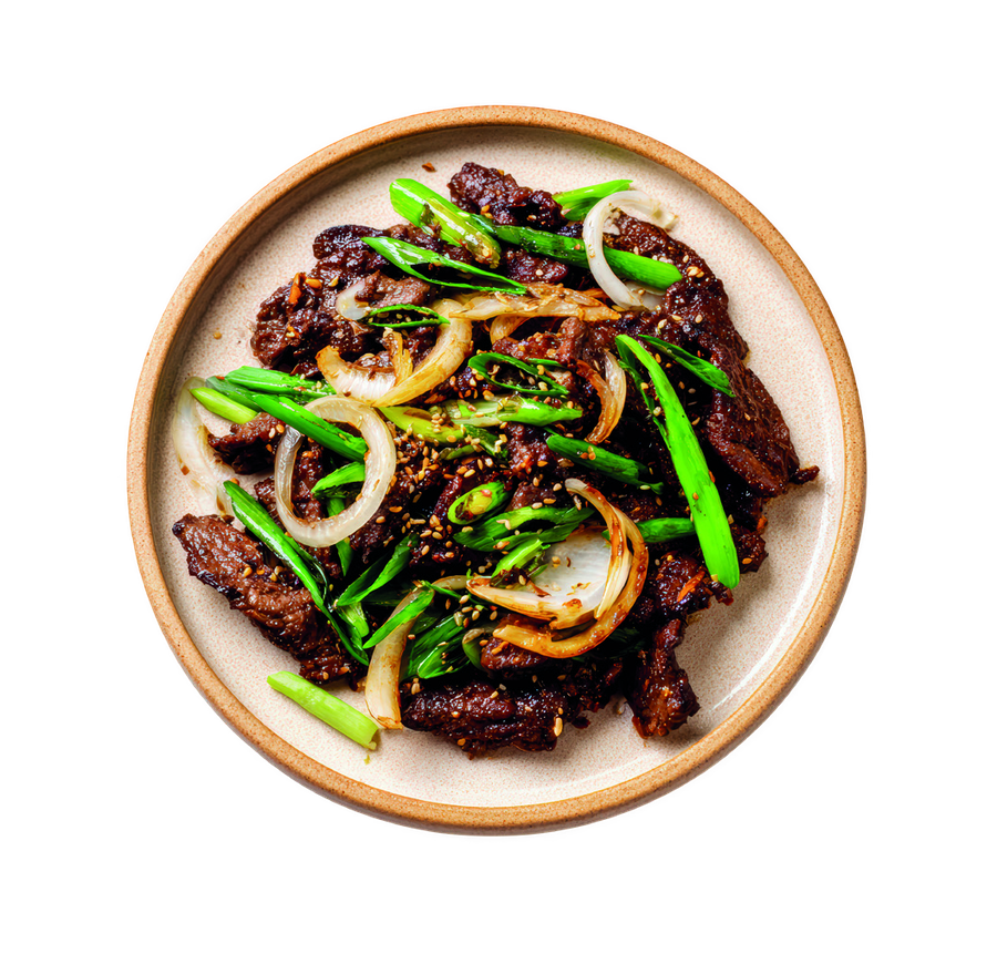 Bœuf sauté au riz Lok-Lak
