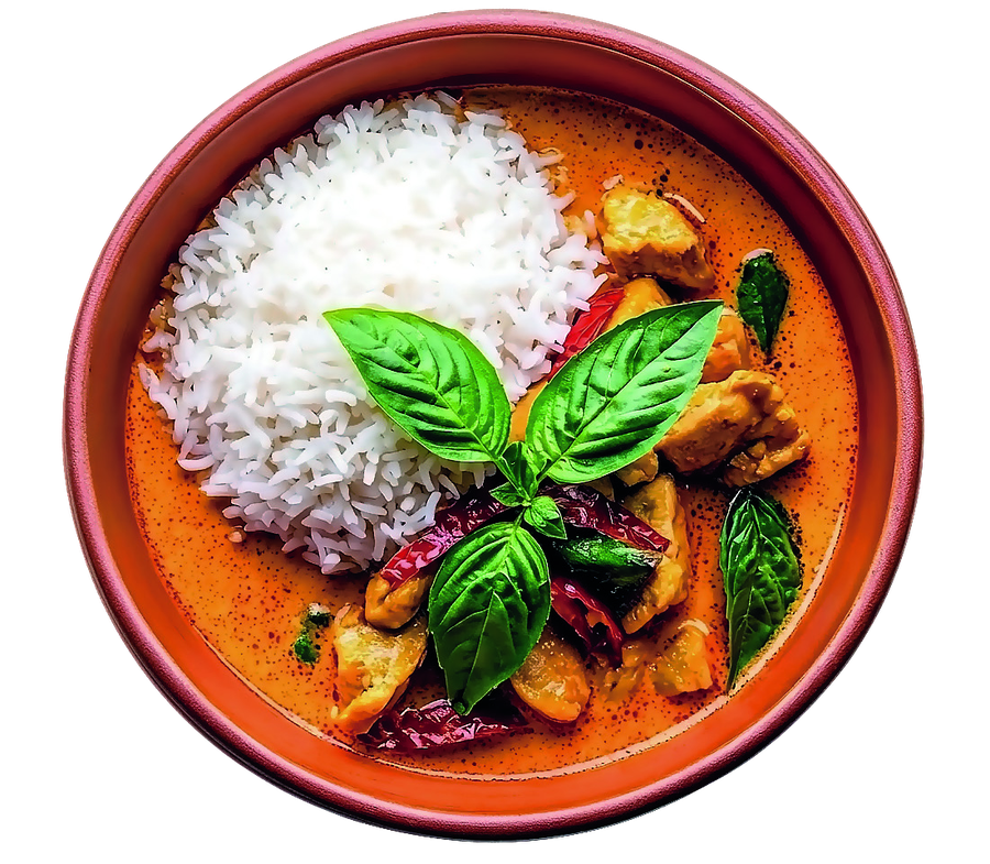 Poulet au curry et au lait de coco